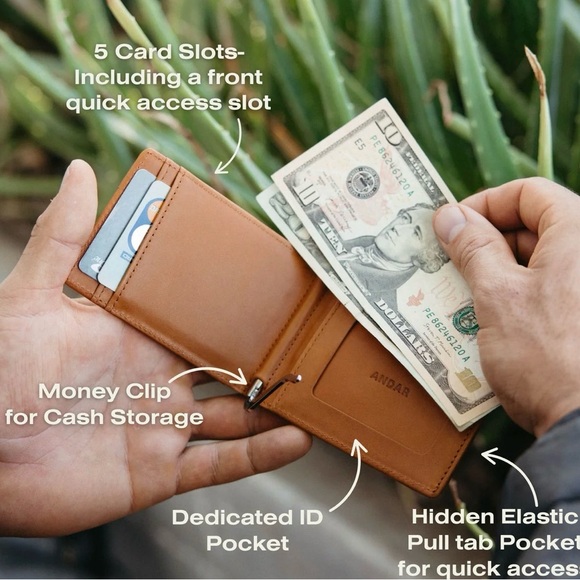 Andar Other - Apollo Leather Wallet with Money Clip